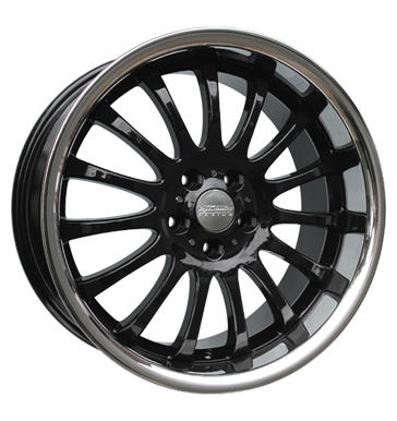 pneumatiky - 9.5x19 5x114.3 ET25 Team Dynamics Equinox 2 schwarz gloss black + Edelstahlbett zemn prce Rfky / Alu telo ZENDER Hlinkov disky