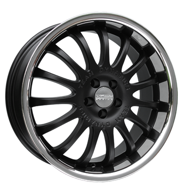 pneumatiky - 7.5x17 5x120 ET37 Team Dynamics Equinox schwarz racing-black + Edelstahlb. GMP Italia Rfky / Alu auto havarijn kola Test-kategorie 2 pneumatiky