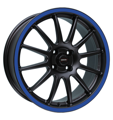 pneumatiky - 7x17 4x95.25 ET25 Team Dynamics Pro Race 1.2S schwarz racing-black + Felgenhorn blau MILLE Rfky / Alu viditelnost zemn prce Autodlna