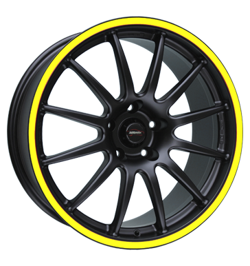 pneumatiky - 8x18 5x112 ET30 Team Dynamics Pro Race 1.2S schwarz racing-black + Felgenhorn gelb AUTEC Rfky / Alu antny vozidel Montzn rm + Radio panel pneu