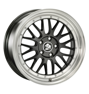 pneumatiky - 8.5x18 5x108 ET42 Ultra Wheels Le Mans schwarz black polished auta v zime Rfky / Alu Offroad Mud Terrain bocn parapet b2b pneu