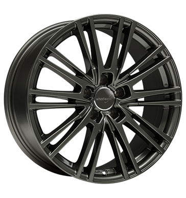 pneumatiky - 8x18 5x112 ET45 Wheelworld WH18 grau / anthrazit dark gunmetal lackiert mitsubishi Rfky / Alu Alcar pce o pneumatiky pneu b2b
