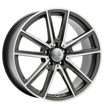 pneumatiky - 8x18 5x112 ET45 Wheelworld WH30 grau / anthrazit dark gunmetal hochglanz poliert regly pneumatik Rfky / Alu prce motor disky