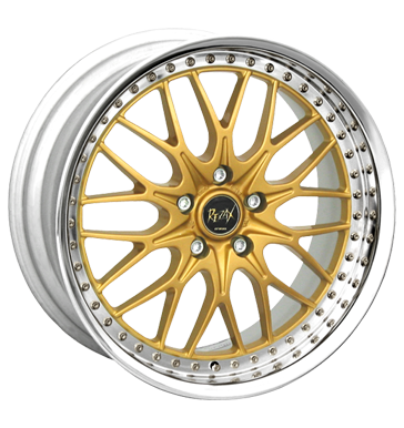 pneumatiky - 7.5x18 4x100 ET39 Work Rezax II gold gold vstrazn trojhelnky Rfky / Alu Motorsport sterac prednho skla velkoobchod s pneumatikami