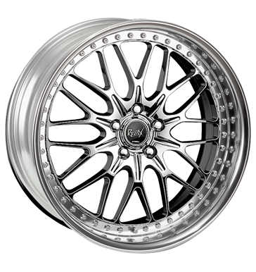 pneumatiky - 9.5x18 5x120 ET39 Work Rezax II chrom chrom Quad Rfky / Alu Auto-Tuning + styling Zimn kompletn kolo-ALU pneus